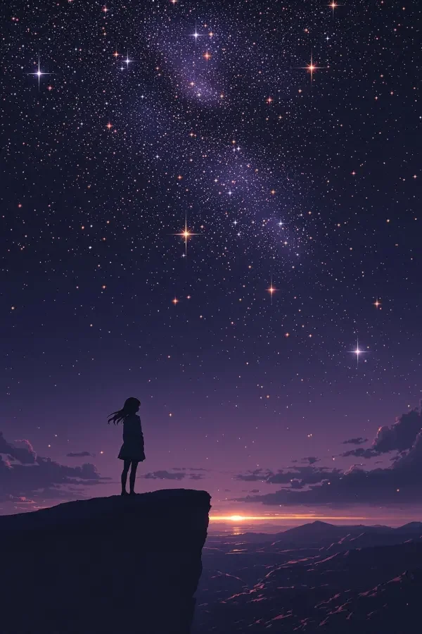 《夜航星尘》动画封面海报